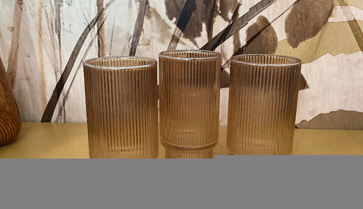 Lanterne verre ambre 