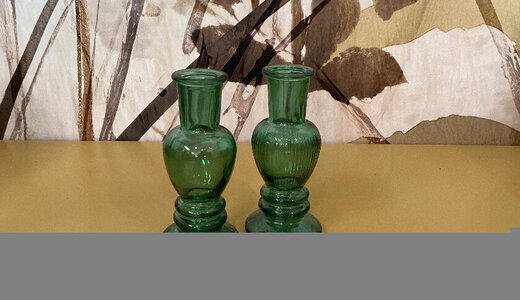 Lot de 2 bougeoir vase