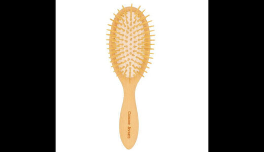 Brosse à cheveux en bois de hêtre naturel Comme Avant