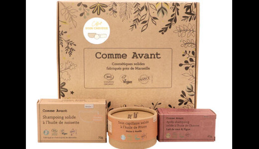 Coffret soin cheveux zéro déchet Comme Avant