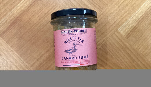 Rillettes de canard fumé moutarde piment d’espelette150gr