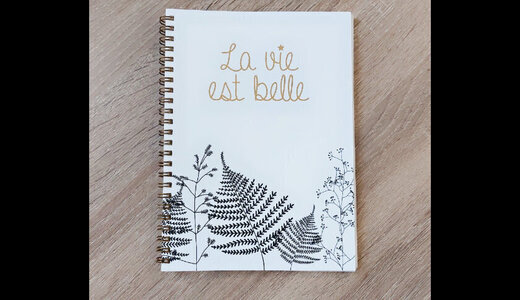 Carnet A5 Spirale La vie est belle