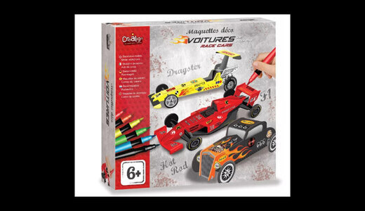 Maquette déco "Voiture de course"