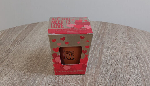 Kit Message - "All you need is love" Fleurs champêtres