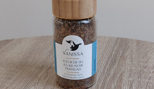 Fleur de sel à l'ail noir français