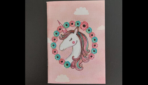 Petit carnet licorne