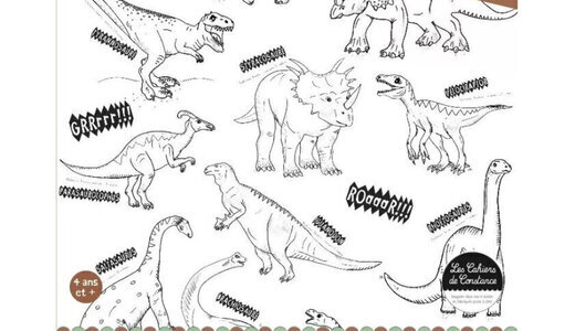 Coloriage géant Dinosaures