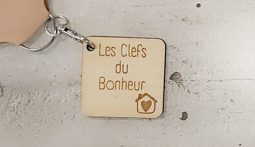 Porte-clefs "les clefs du bonheur"