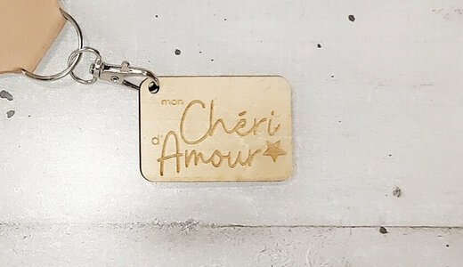 Porte-clefs "mon chéri d'amour"