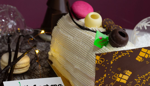 Bûche Vanille / Myrtille