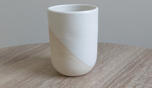 Tasse mug Half white