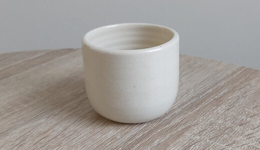 Tasse à café beige