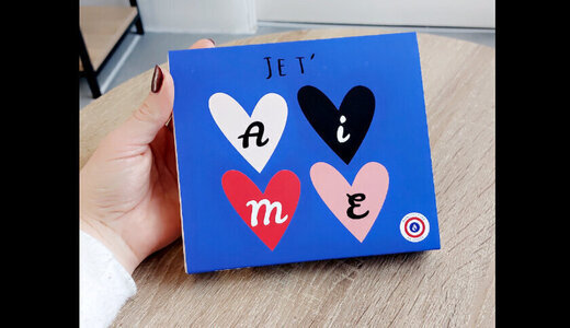 Coffret 9 coeurs chocolat