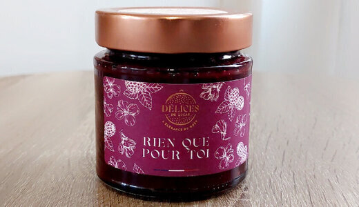 Confiture rien que pour Toi framboise violette 230g
