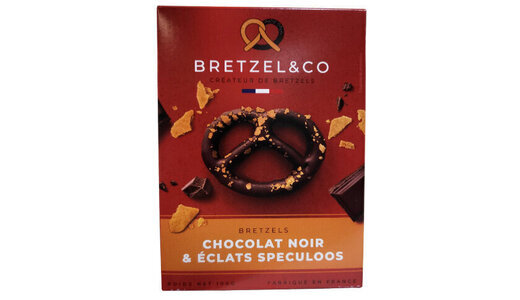 Bretzel chocolat noir et spéculoos