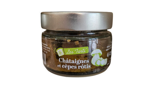 Tarti’ châtaignes et cèpes rôtis