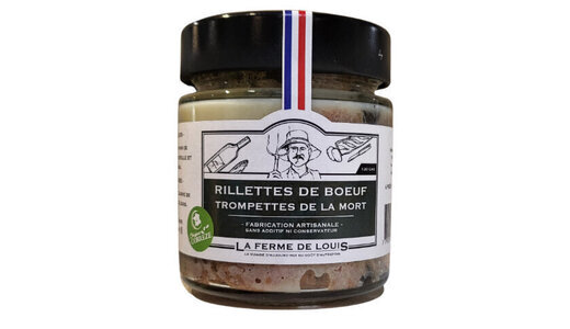 Rillettes de bœuf trompettes de la mort