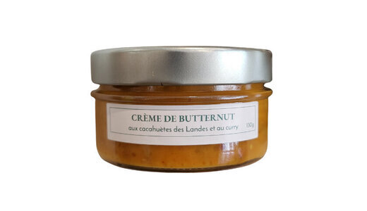 Crème de butternut, cacahuètes et curry