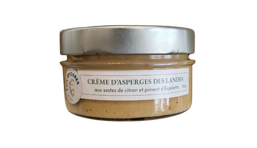 Crème d'asperge des landes aux zestes de citron