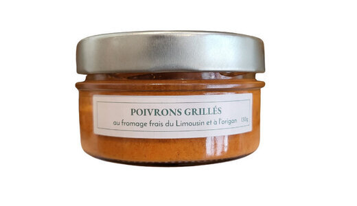 Poivrons grillés au fromage frais du limousin
