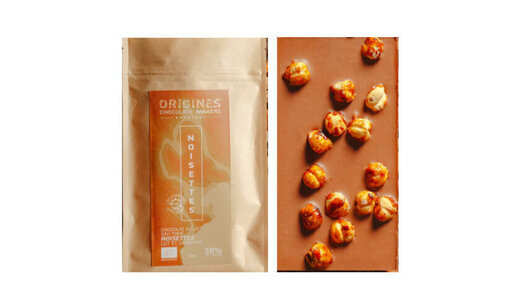 Tablette inclusions lait noisettes caramélisées