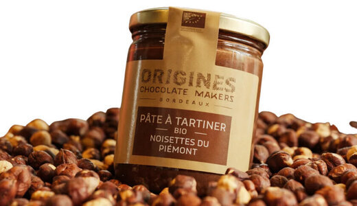 Pate à tartiner au chocolat et noisettes du Piémont