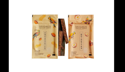 Tablette fourrée cacahuètes ou noisettes