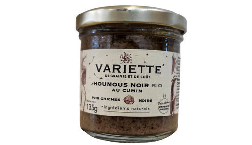 Houmous noir au cumin