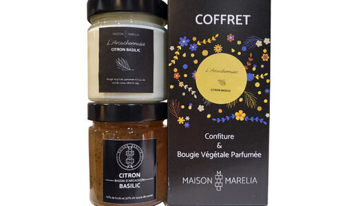 Coffret bougie + confiture - Citron & basilic