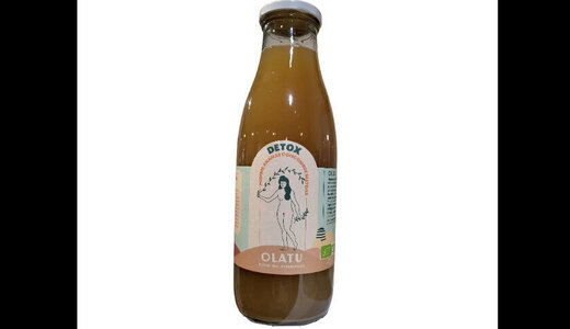 Jus détox ananas, concombre et matcha 75cl