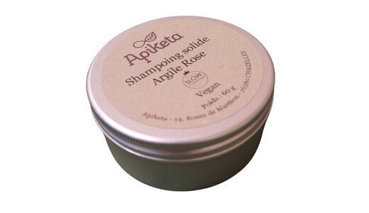 Shampoing solide à l'argile rose