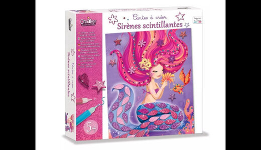 Carte à créer "sirène scitillante"