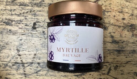 Confiture Myrtille sauvage 230gr