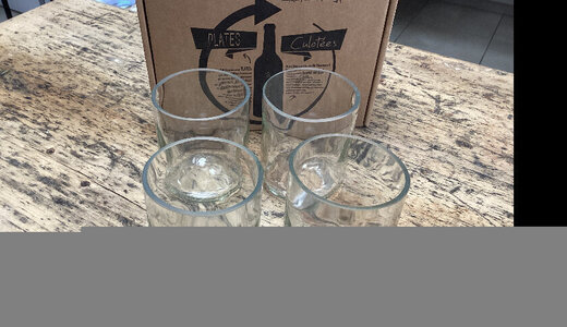 Verre Classique Blanc lot de 4