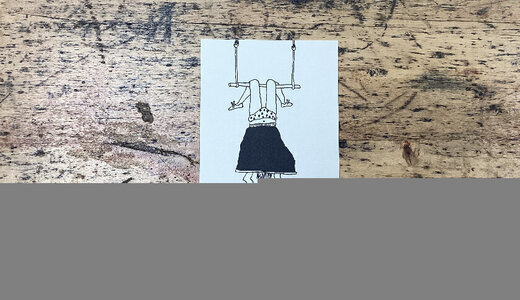 Carte Postale Fillette Trapèze