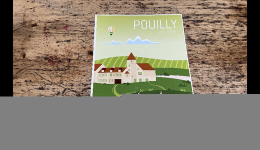 Affiche Pouilly A4 Verte