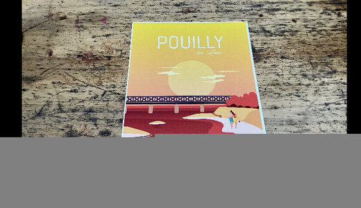 Affiche Pouilly A4 Orange