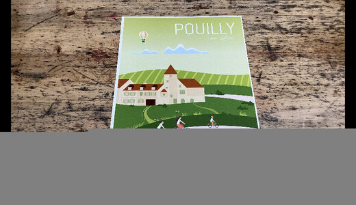 Affiche Pouilly A3 Verte