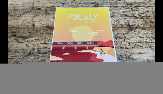 Affiche Pouilly A3 Orange