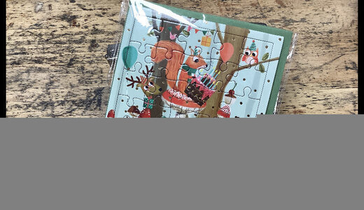 Carte Puzzle Joyeux Anniversaire Ecureuil