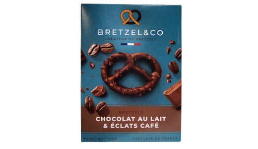 Bretzel chocolat lait et café