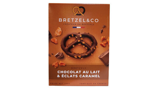 Bretzel chocolat lait et caramel