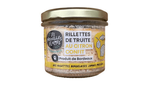 Rillettes de truite au citron confit