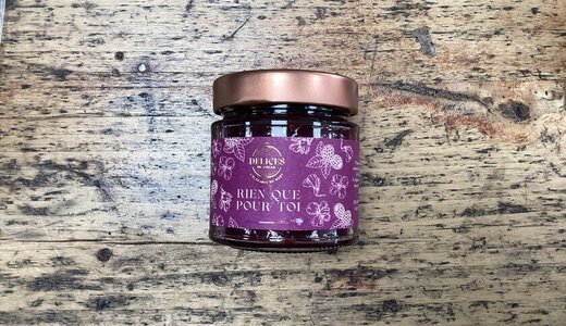 Confiture Rien que pour toi 230gr framboise violette 