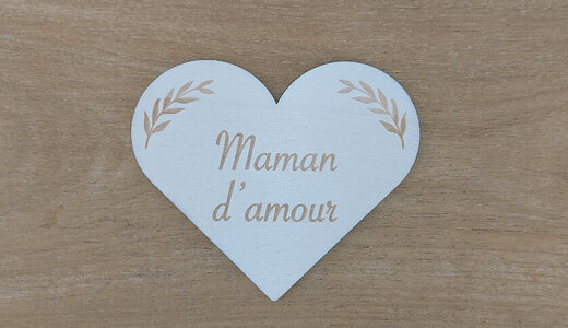 Magnet Coeur "Maman d'amour"