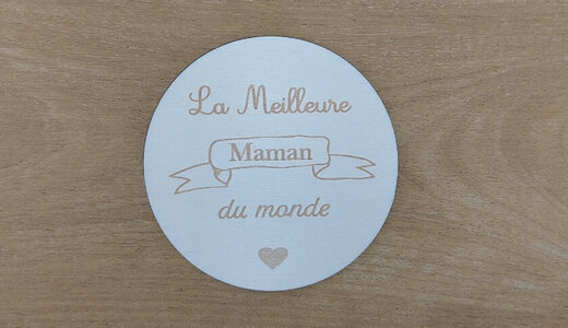 Magnet Ronde "La Meilleure Maman"