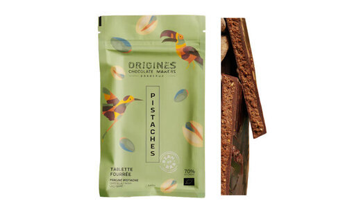 Tablette fourrée pistaches