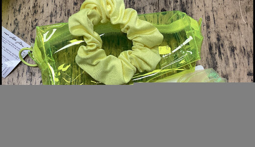 Trousse beauté néon jaune