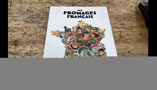 Affiche les fromages français 30x40cm