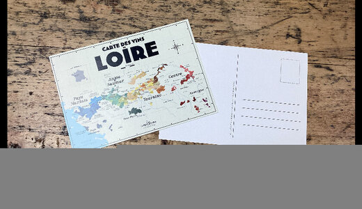 Carte postale des vins de loire